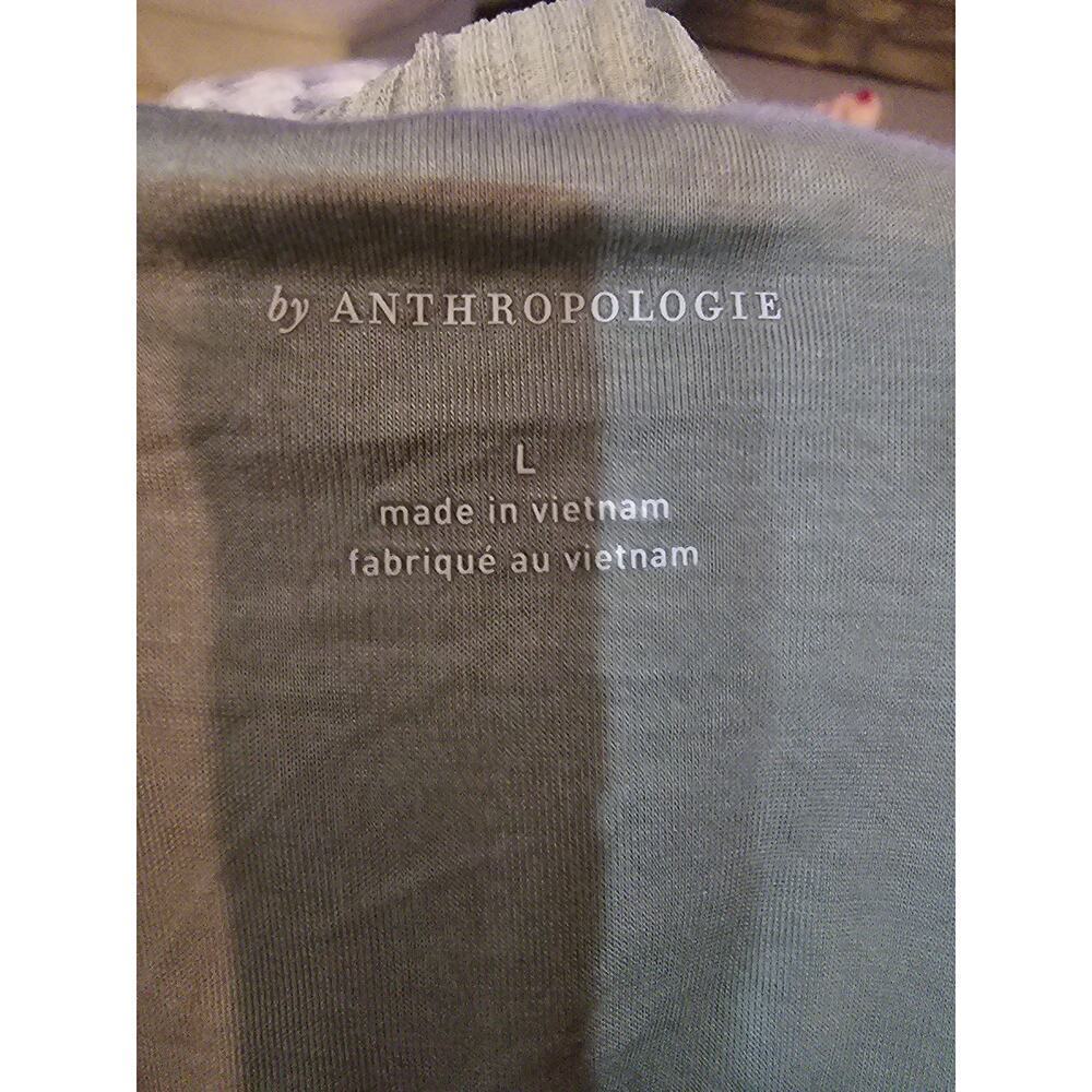 Anthropologie Sheer Ribbed Buckle Bubble Tank Green Size Medium Large NWT Crop - Picture 11 of 13